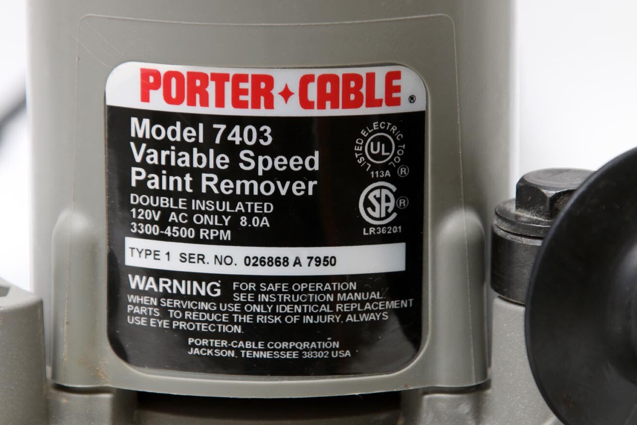 Porter Cable Model 7403 Variable Speed Paint Remover