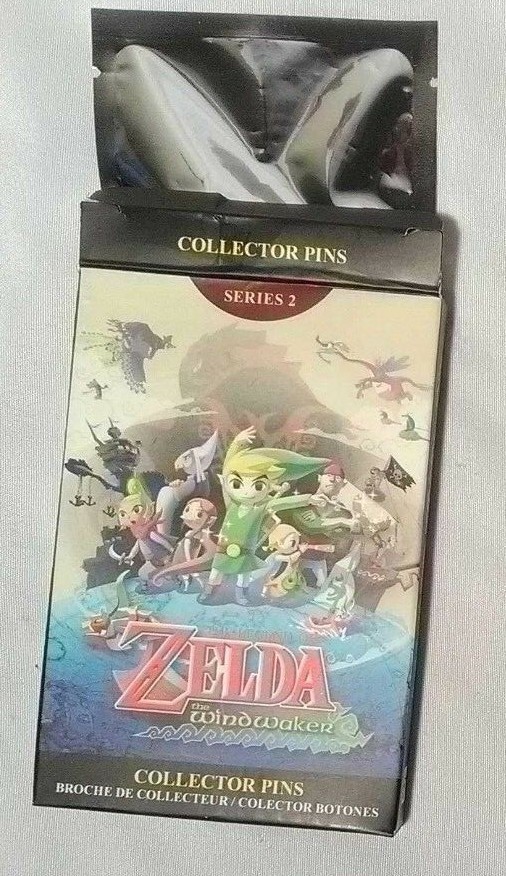 Legend of Zelda The Wind Waker Set of 12 Collectable Pins in Store Display   SB