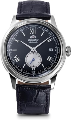 ORIENT RN-AP0101B Classic Bambino Men's Black Leather Band Mechanical Watch NEW