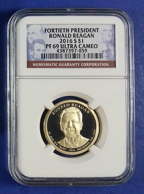 2016 S PRESIDENTIAL DOLLAR THREE COIN SET NGC PF69 ULTRA CAMEO