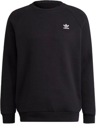 Adidas originals trefoil poly crew sweatshirt women's sale