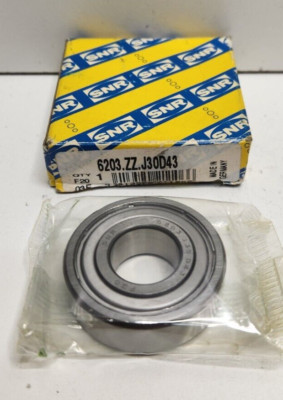 NEW IN BOX! SNR 17MM ID X 40MM OD SEALED BEARING 6203.ZZ.J30D43