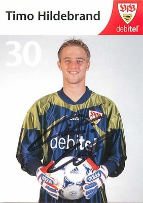 Timo Hildebrand Original Autogrammkarte VfB Stuttgart - ca.10cm x 15cm