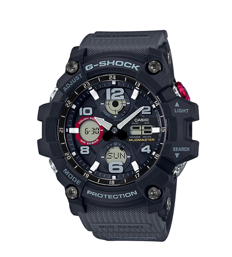 Pre-owned Casio G-shock Master Of G-land Mudmaster Tough Solar Matte Black Men Watch Gsg100-1a8