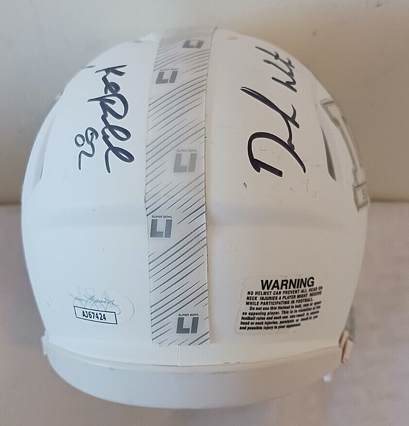 6x Autographed Signed Mini Helmet NFL JSA Hines Golic DeShaun Villanueva Herm