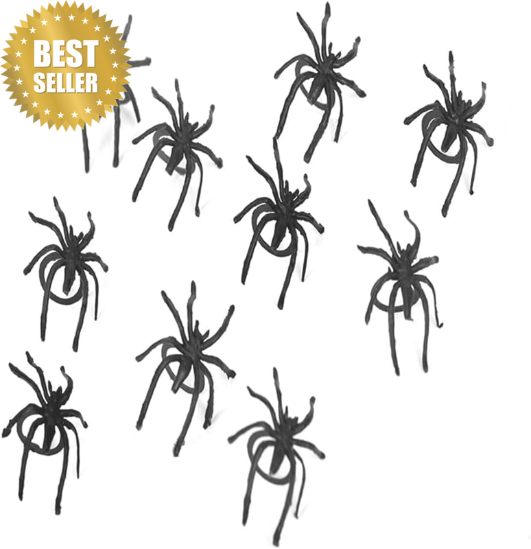 Spider Rings Halloween Party Favors Decorations Halloween Rings Plastic Spider F
