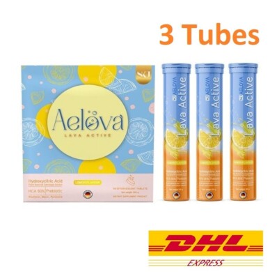 3 Tubes AELOVA Dietary Supplement Tablets Weight Control Effervescent Tighten