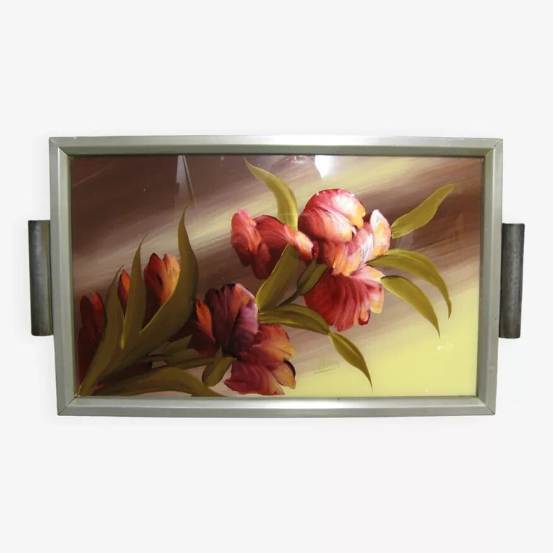 Palteau De Service DÃ©Cor Peint Ã  La Main Design 50/60.