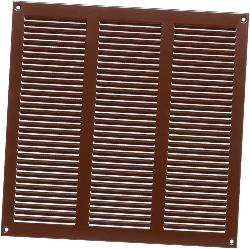 Brown Metal Air Vent Grille 300mm x 300mm With Insect Mesh