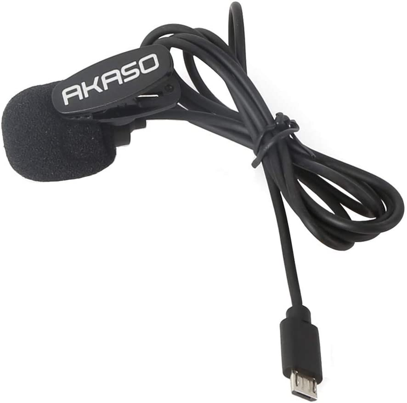 External Microphone for Action Cameras with Micro USB Port