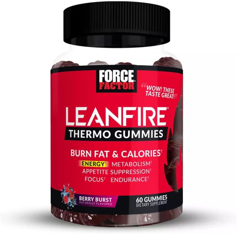 Leanfire Thermo Gummies with B12 Vitamins, Caffeine, & Green Coffee Bean, Boost