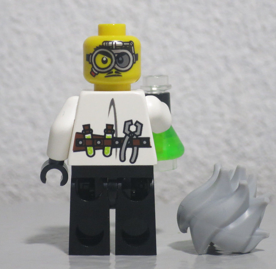 Crazy Scientist 9466 Monster Fighters LEGO Minifigure Figure fig