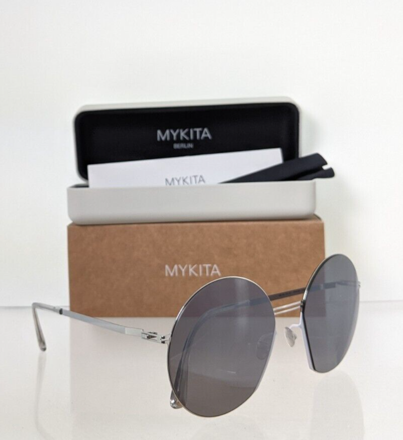 Pre-owned Mykita Brand Authentic  Lite Sun Jette Col. 401 57mm Silver Frame In Gray