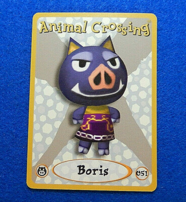 Nr. Mint Animal Crossing BORIS e-Reader Card Nintendo Gamecube Series 1 2002 