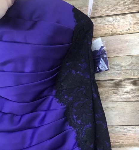 NWOT David’s Bridal Short Satin Strapless Dress 10