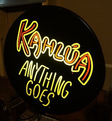 Kahlua Anything Goes Lighted Bar Sign