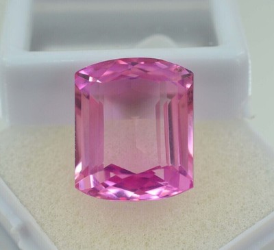 Natural 23.95+ Ct Pink Sapphire Cushion Certified Unheated Loose Gemstone New