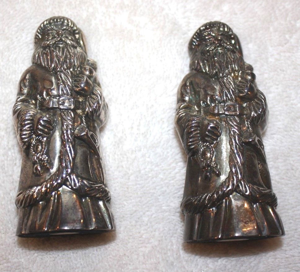 GODINGER Silver Art Salt and Pepper Shakers Reindeer Candle Holder Berry Bowl P1