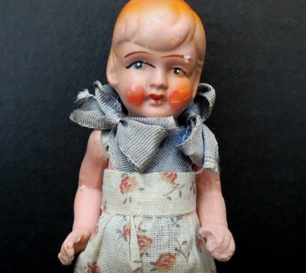 Antique Doll Original Clothes Jointed Arms Hips Japan 6