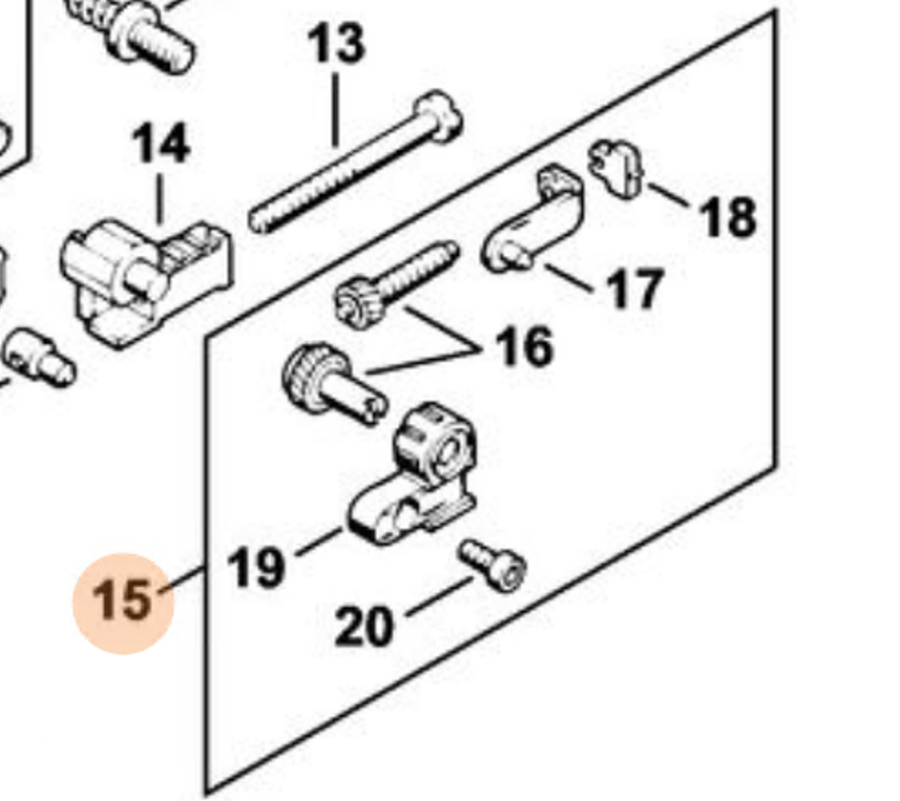 STIHL OEM Chain Tensioner 11230071000 for MS180 MS190T MS210 MS230 MS250