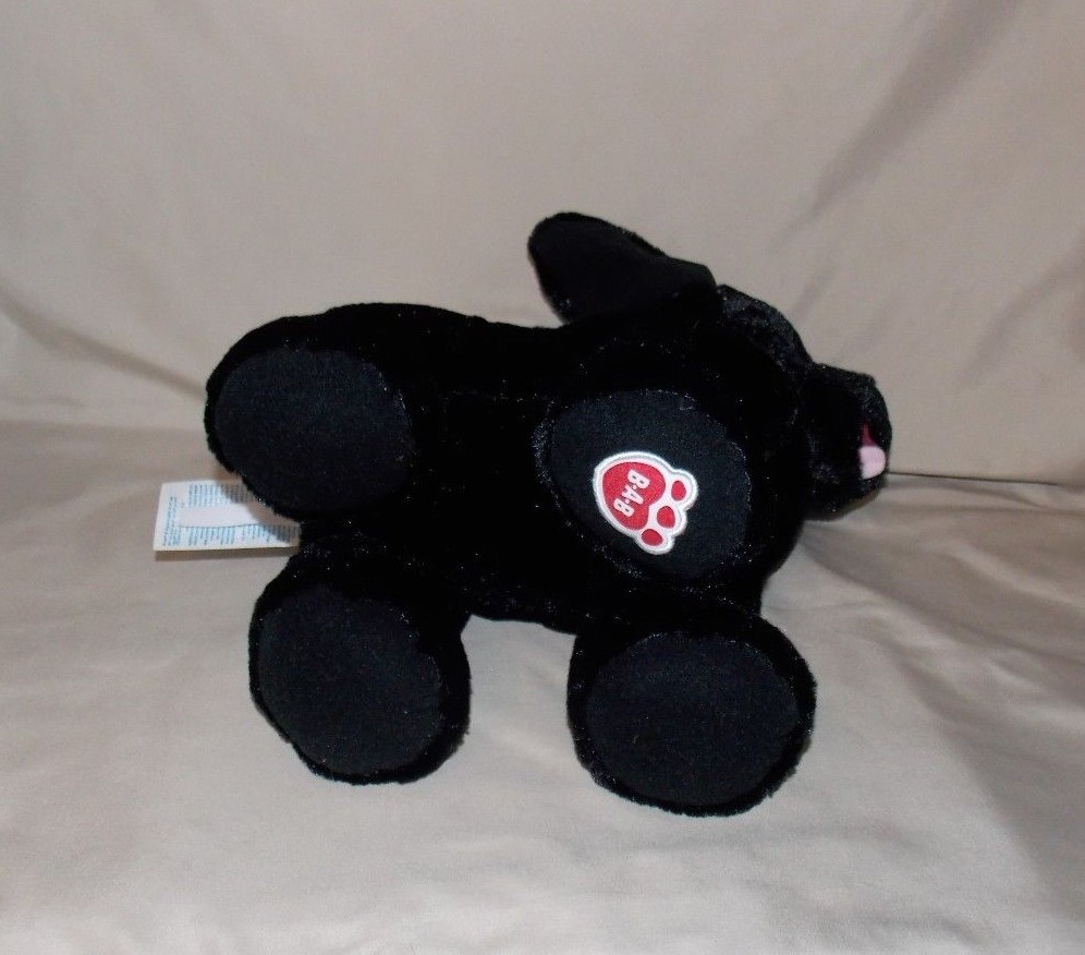 Build A Bear Workshop Black Labrador Lab Puppy Dog stuffed plush 12