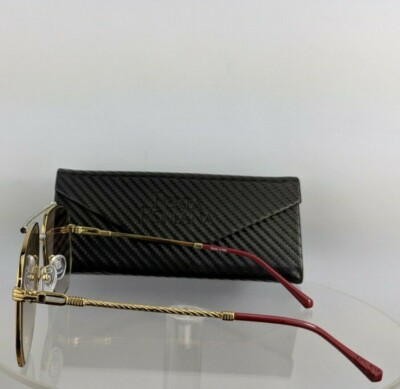 Pre-owned Porta Romana Brand Authentic  1232 Sunglasses Col. 100 1232 Vintage Gold In Gold Reflective Lenses