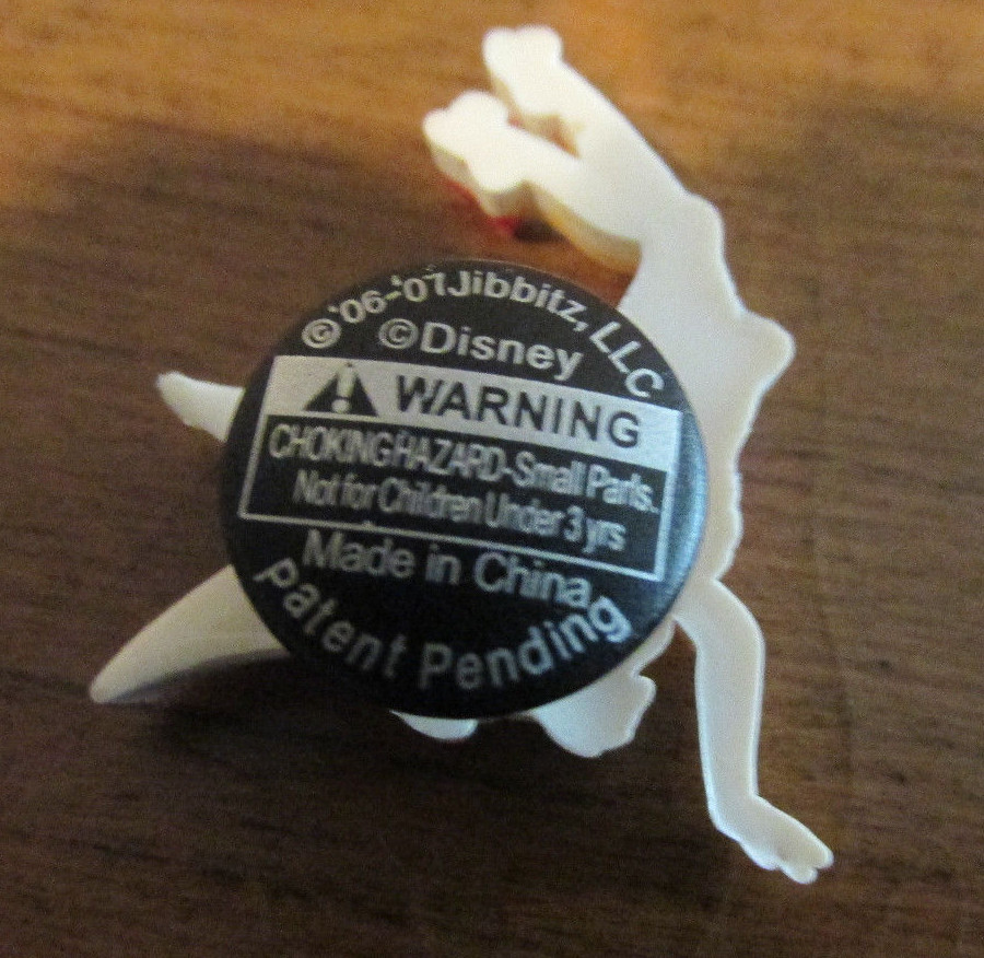 CROC SHOES CHRISTMAS CHARM JIBBITZ BUTTON WALT DISNEY TINKERBELL ELF