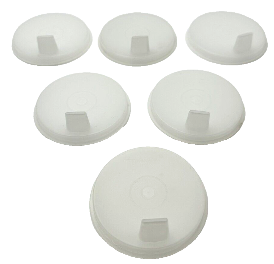 Vtg Lot of 6 Tupperware Sippy Lids #1552 Bell Tumbler Replacement LIDS ONLY