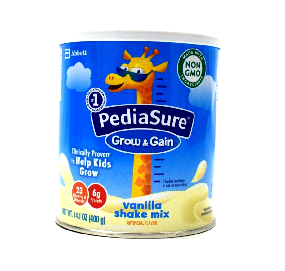 PediaSure Grow & Gain Shake Mix Vanilla , 14.1 Oz. Can