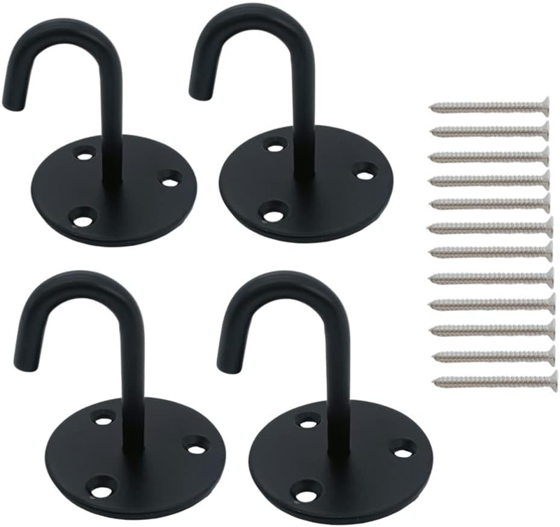 4 Sets Ceiling Hooks for Hanging Plants, Heavy Duty Metal Plan...