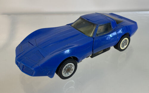 Vintage Transformers G1 Tracks Blue Corvette Stingray 1984 Vintage Transformers G1 Tracks Blue Corvette Stingray 1984