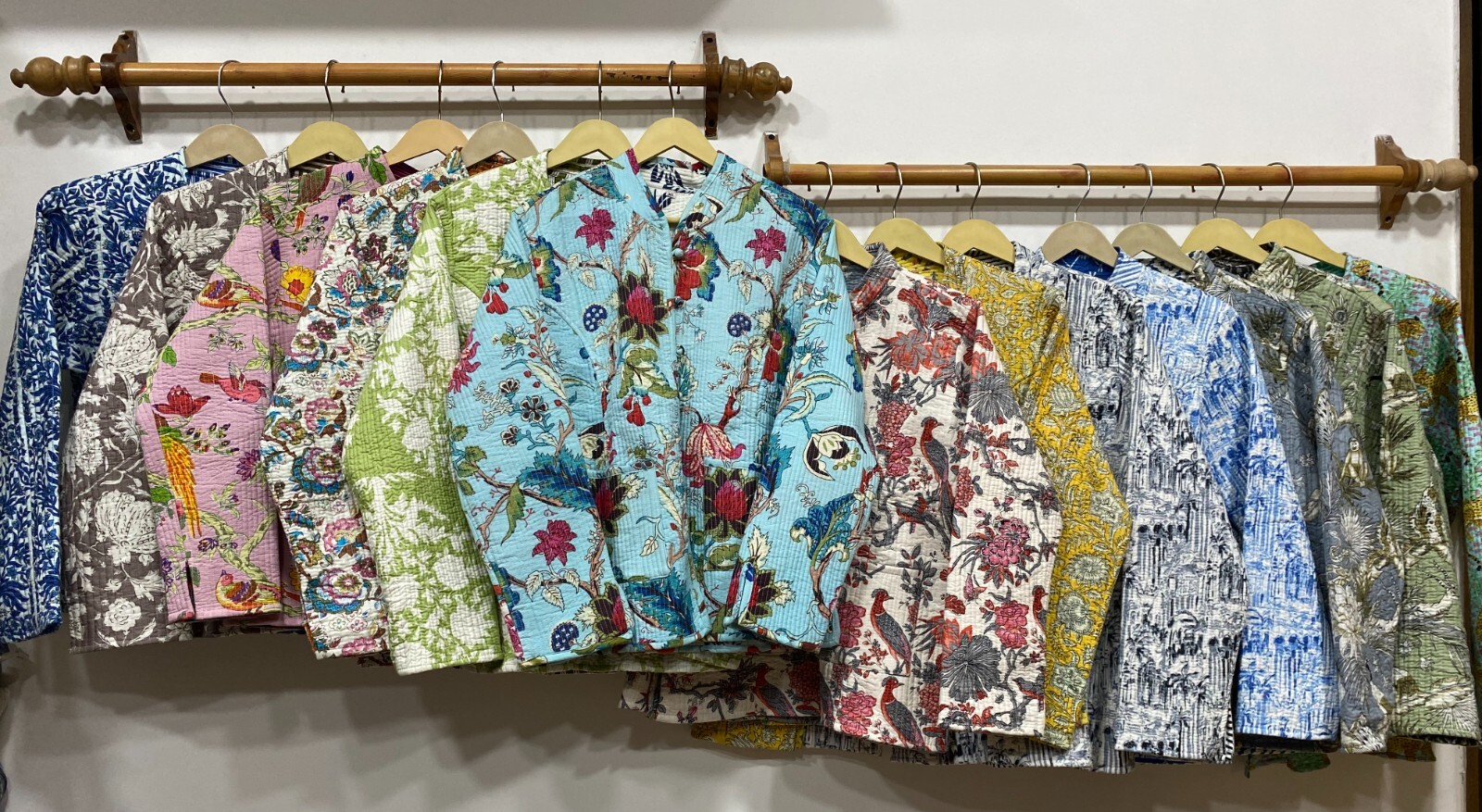 Pre-owned Handmade 10pc Cotton Quilted Jacket Assorted Short Reversible Jacket  Jacket In Multicolor