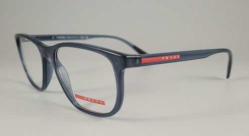 Prada Eyeglasses NEW VPS 05L Color CZH-1O1 Shiny Blue Size
