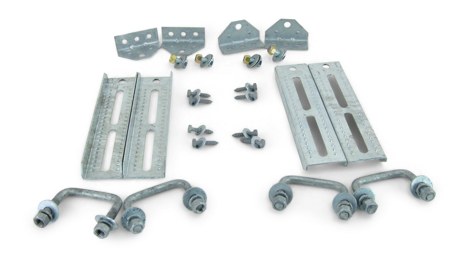 (4) 10" Galvanized Swivel Bunk Bracket Kit with Hardware for 1.5 x 3