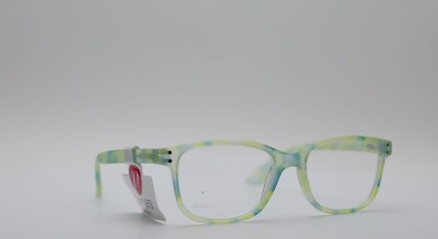 Peepers Bronx Rectangle Blue Yellow Green Unisex Reading Glasses +1.50