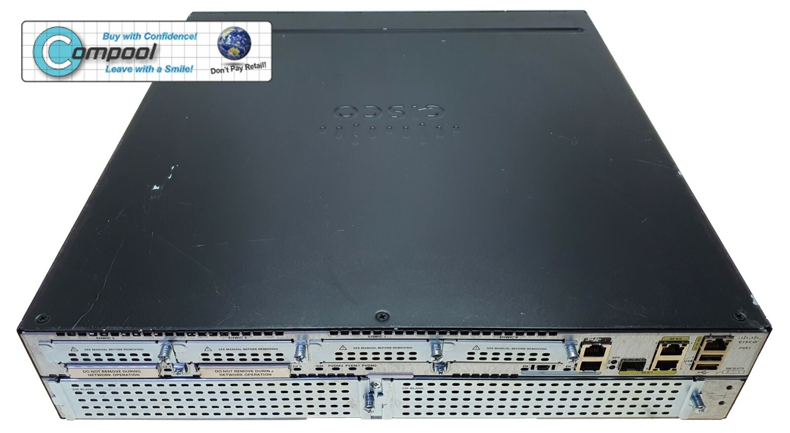 Cisco 2951 Integrated Services Router CISCO2951/K9 V06 2900 Series eBay