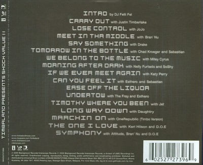 TIMBALAND SHOCK VALUE II NEW CD