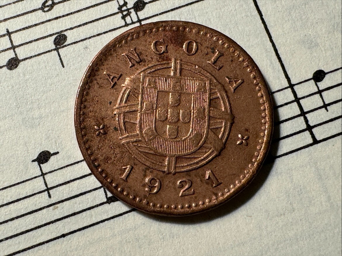 品質のいい ANGOLA 1 AVERAGE ABOVE type 1-year Bronze KM60 1921 centavo コレクション