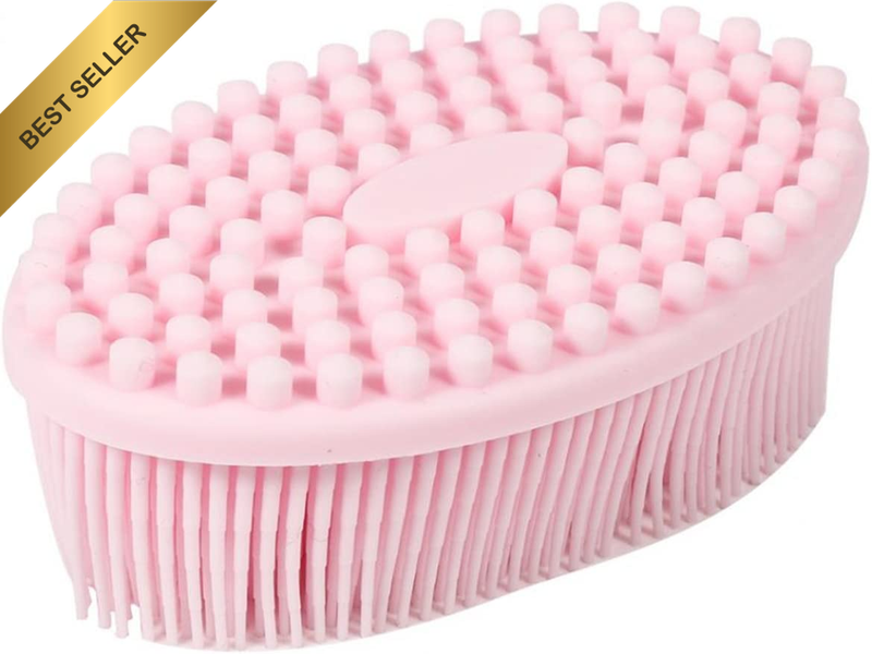 3 Set of Multifunctional Silicone Body Scrubber Loofah, Soft, Skin-Friendly, Eas