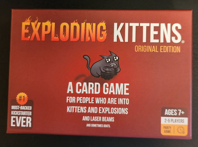 Exploding Kittens Original Edition Card Party Game Never Played --- Lot 2215