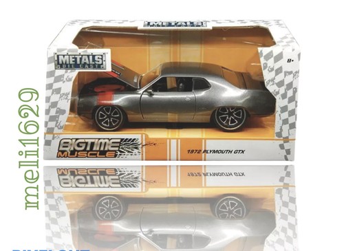 JADATOYS 1:24 BTM 1972 Plymouth GTX ミニカー Amazon.com: Big Time Muscle 1:24 1972 Plymouth GTX Die-Cast