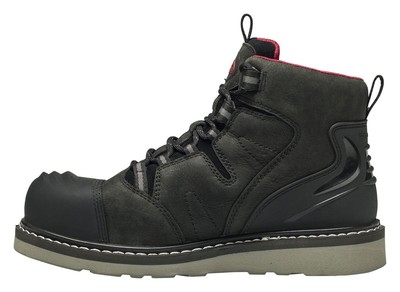 Pre-owned Avenger Men's 6-inch Wedge Carbon Toe Waterproof Work Boots Black - A7502