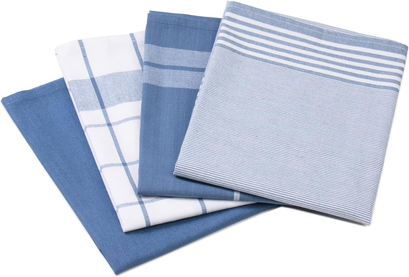 Gözze - Set of 4 Tea Towels, 100% Jacquard Cotton, High Weight Material (200 G/M