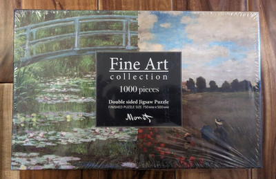 Monet Fine Art Collection Puzzle - 1000Pc Double Sided 29''x20'' Robert Frederick