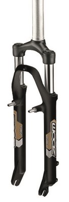 ZOOM Forgo 565 Federgabel 1 1/8 Zoll MTB Gabel für V-Brakes und Scheibenbremsen