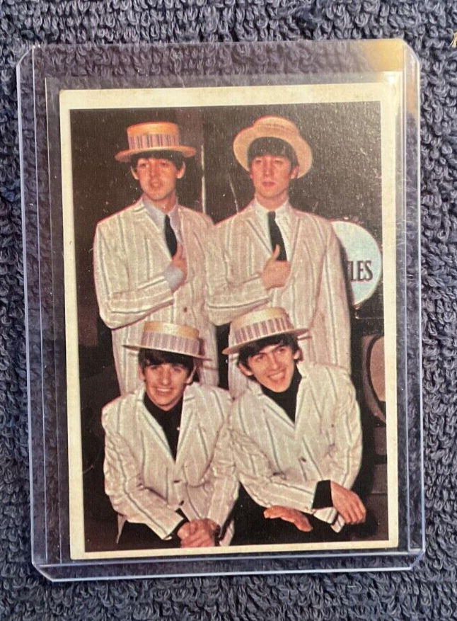 ビートルズ/JOHN,PAUL,GEORGE & RINGO 1964 Topps Beatles Color Trading Card # 31 Ringo George John