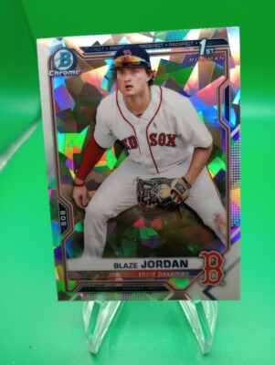 BLAZE JORDAN 2021 Bowman Chrome 1st Bowman #BCP-71 ATOMIC Refractor Red Sox RC