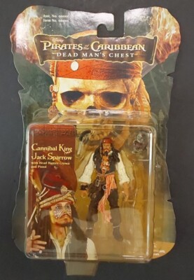 Pirates Of The Caribbean Cannibal King Jack Sparrow Figure. Zizzle 2006. New. 