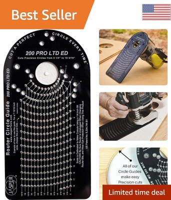 Jasper 200 PRO Circle Cutter Router Jig - Ultimate Precision Multi-Sized Circles