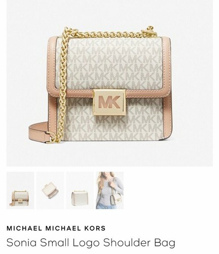 Michael Kors Sonia Small Logo Shoulder Bag | eBay